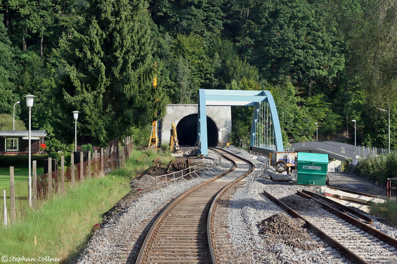 Gleisverschwenkung Ruhrbrücke Freienohl