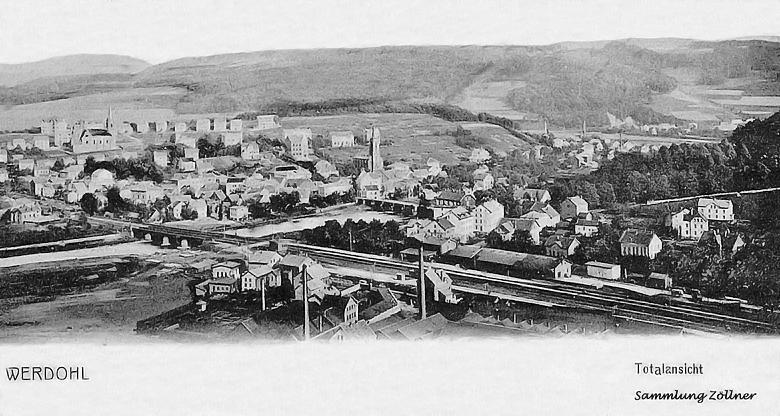 Bahnhof Werdohl im Jahr 1905