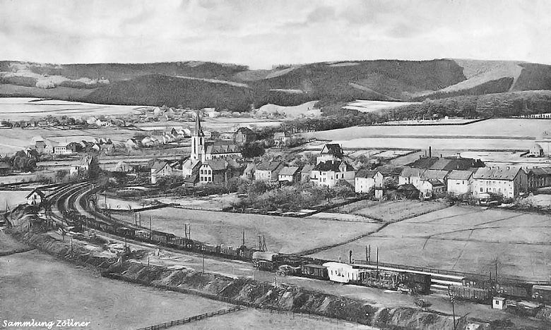 Postkartenansicht Bahnhof Oeventrop um 1929